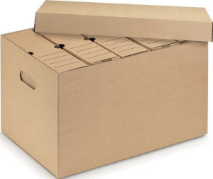 Archivační krabice s úložnými boxy